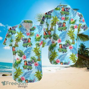 Lilo & Stitch Palm Tree Disney Hawaiian Shirt