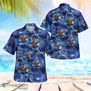 Lineman Flames Aloha Hawaiian Shirt