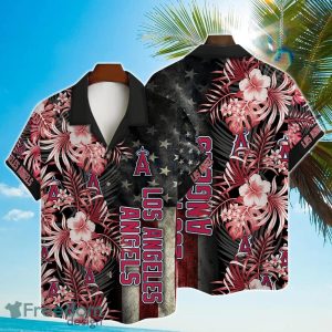 Los Angeles Angels MLB 2023 AOP Hibiscus Hawaiian Shirt For Men Women