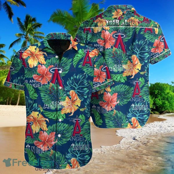 Los Angeles Angels MLB Custom Name Hawaiian Shirt For Men Women Special Gift For Fans