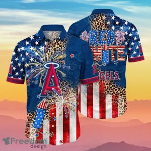Los Angeles Angels MLB Hawaiian Shirt 4th Of July Independence Day Ideal Gift For Men And Women Fans