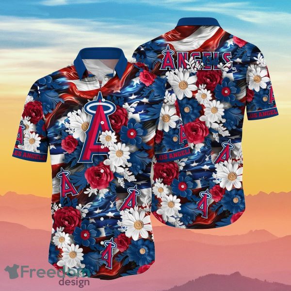 Los Angeles Angels MLB Hawaiian Shirt 4th Of July Independence Day Special Gift For Men And Women Fans