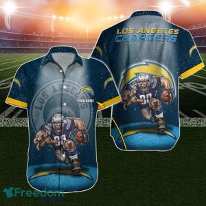 Los Angeles Chargers Hawaiian Shirt NFL Football 3D Custom Name For True Fans