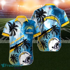 Los Angeles Chargers Hawaiian Shirt NFL Football Custom Name For Fans NFL