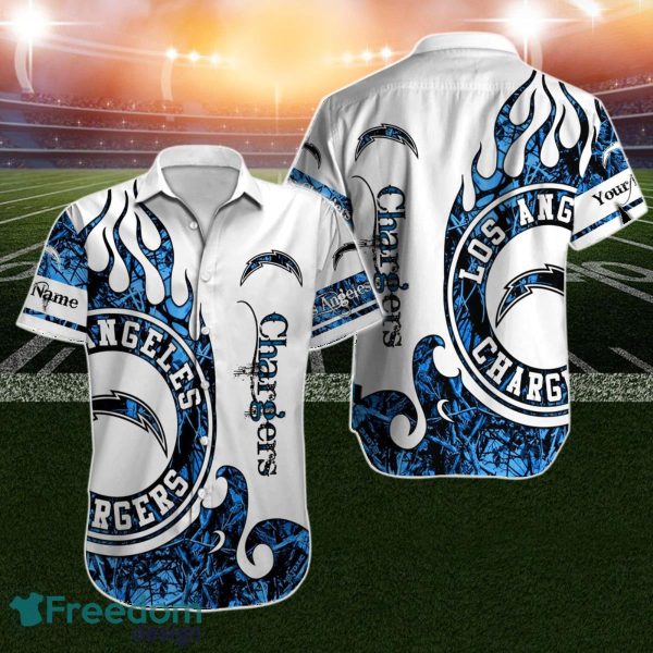 Los Angeles Chargers Hawaiian Shirt NFL Football Custom Name For Men Women For Best Friend