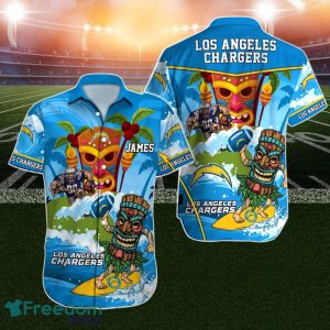 Los Angeles Chargers Hawaiian Shirt NFL Football Custom Name For Men Women Funny Tiki