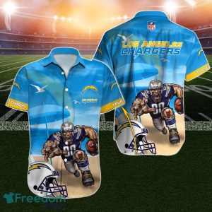 Los Angeles Chargers Hawaiian Shirt NFL Football Custom Name For Men Women Gift For Fans