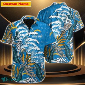 Los Angeles Chargers NFL Custom Name Hawaiian Shirt Impressive Gift For Men Women Fans