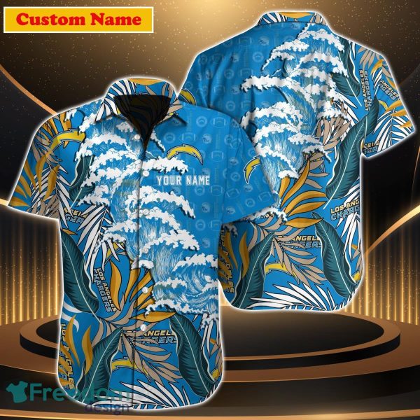 Los Angeles Chargers NFL Custom Name Hawaiian Shirt Impressive Gift For Men Women Fans