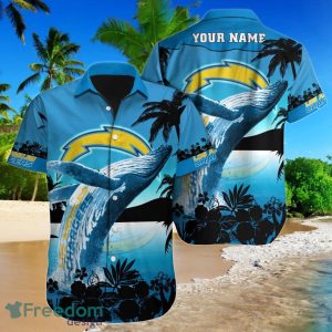 Los Angeles Chargers NFL Football Custom Name Hawaiian Shirt Best Gift For Loyal Fans
