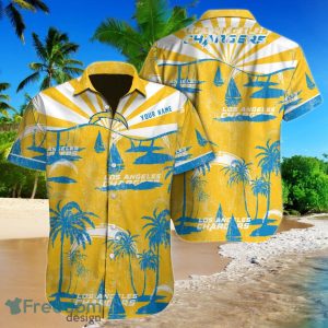 Los Angeles Chargers NFL Football Custom Name Hawaiian Shirt For Men Women Gift For Fans