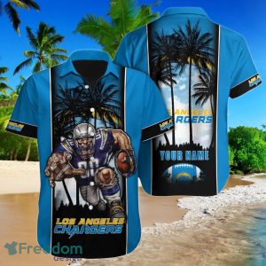 Los Angeles Chargers NFL Football Custom Name Hawaiian Shirt Ideal Gift For Real Fans