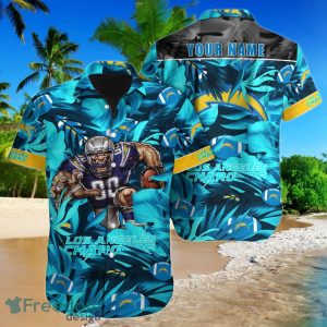 Los Angeles Chargers NFL Football Custom Name Hawaiian Shirt Special Gift For Loyal Fans