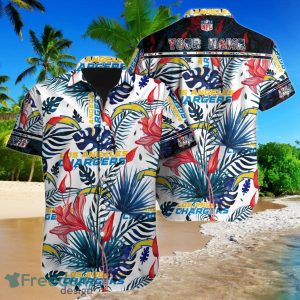 Los Angeles Chargers NFL Football Custom Name Hawaiian Shirt Unique Gift For Men And Women Fans