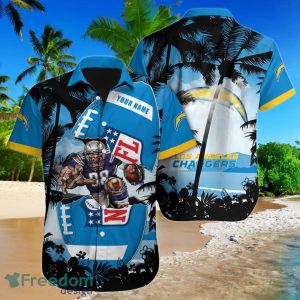 Los Angeles Chargers NFL Football Custom Name Hawaiian Shirt Unique Gift For Real Fans