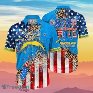 Los Angeles Chargers NFL Hawaiian Shirt 4th Of July Independence Day Ideal Gift For Men And Women Fans