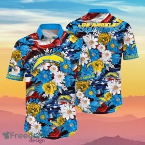 Los Angeles Chargers NFL Hawaiian Shirt 4th Of July Independence Day Special Gift For Men And Women Fans