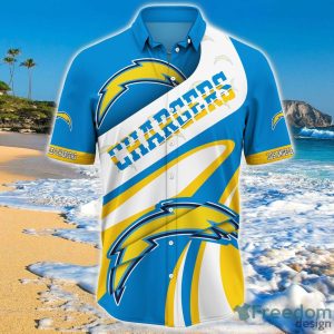 Los Angeles Chargers NFL Hawaiian Shirt Short Sleeve Big Logo