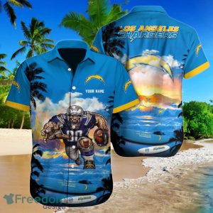 Los Angeles Chargers NFL NFL Football Custom Name Hawaiian Shirt Style Gift For Fans
