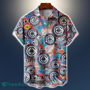 Los Angeles Clippers Logo All Printed 3D Hawaiian Shirt For Fans NBA Hawaiian Shirt