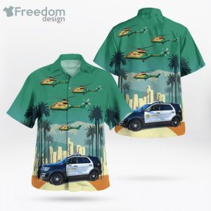 Los Angeles County Department Ford Police Interceptor Hawaiian Shirt