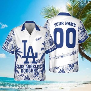 Los Angeles Dodgers MLB Flower Pattern Summer 3D Hawaiian Shirt Personalized