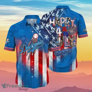 Los Angeles Dodgers MLB Hawaiian Shirt 4th Of July Independence Day Best Gift For Men And Women Fans
