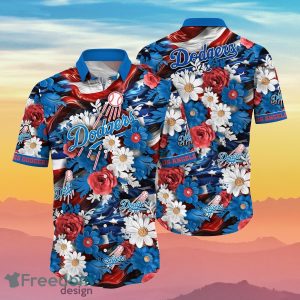 Los Angeles Dodgers MLB Hawaiian Shirt 4th Of July Independence Day Special Gift For Men And Women Fans