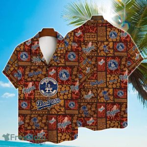 Los Angeles Dodgers Major League Baseball Hawaiian Shirt with 3D Printed Design