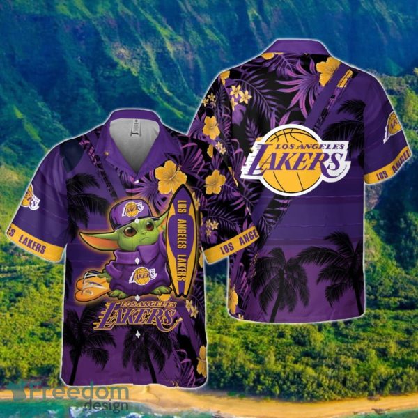 Los Angeles Lakers Baby Yoda National Basketball Association 2023 Hawaiian Shirt