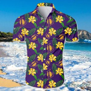 Los Angeles Lakers Hawaiian Shirt Flowers For Men And Women
