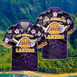 Los Angeles Lakers National National Basketball Association 2023 Polynesian Pattern Hawaiian Shirt