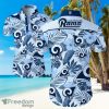 Los Angeles Rams Logo Light Shirt Hawaiian Summer Beach Shirt Full Print