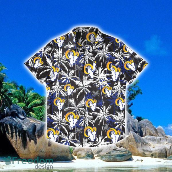 Los Angeles Rams NFL Black Floral Hawaiian Shirt Special Gift For Fans