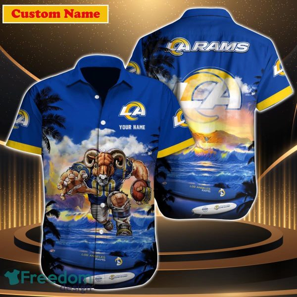 Los Angeles Rams NFL Custom Name Hawaiian Shirt For Men Women Best Gift For Fans