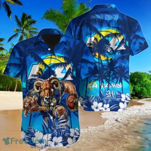 Los Angeles Rams NFL Football Custom Name Hawaiian Shirt Best Gift For Men And Women Fans