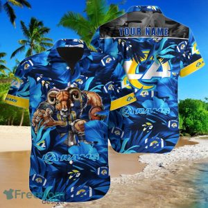 Los Angeles Rams NFL Football Custom Name Hawaiian Shirt Best Gift For Real Fans