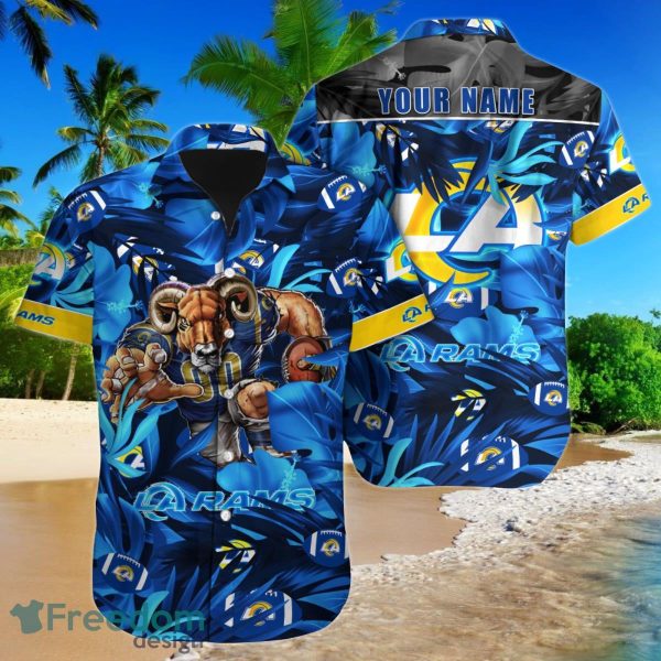 Los Angeles Rams NFL Football Custom Name Hawaiian Shirt Best Gift For Real Fans