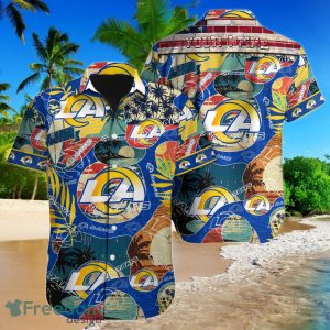 Los Angeles Rams NFL Football Custom Name Hawaiian Shirt For Men Women Gift For Fans