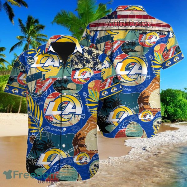Los Angeles Rams NFL Football Custom Name Hawaiian Shirt For Men Women Gift For Fans