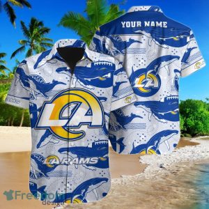 Los Angeles Rams NFL Football Custom Name Hawaiian Shirt Ideal Gift For Fans