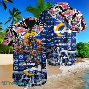 Los Angeles Rams NFL Football Custom Name Hawaiian Shirt Unique Gift For Loyal Fans