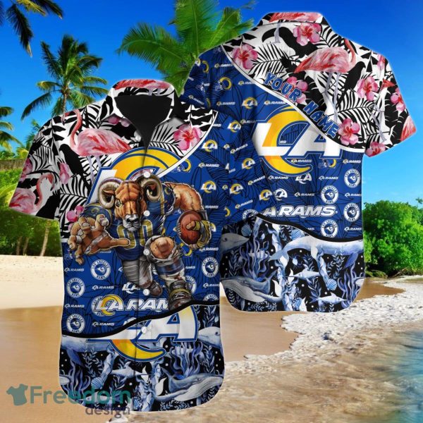 Los Angeles Rams NFL Football Custom Name Hawaiian Shirt Unique Gift For Loyal Fans