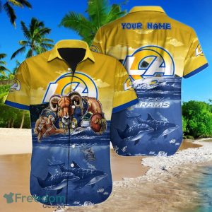Los Angeles Rams NFL Football Custom Name Hawaiian Shirt Unique Gift For Real Fans