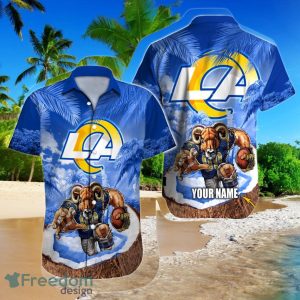 Los Angeles Rams NFL Football Custom Name Hawaiian Shirt Unique Style Gift For Real Fans