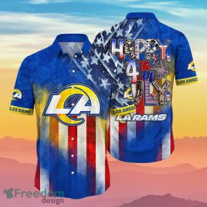 Los Angeles Rams NFL Hawaiian Shirt 4th Of July Independence Day Best Gift For Men And Women Fans