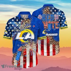Los Angeles Rams NFL Hawaiian Shirt 4th Of July Independence Day Ideal Gift For Men And Women Fans