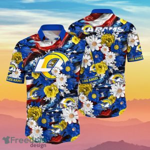 Los Angeles Rams NFL Hawaiian Shirt 4th Of July Independence Day Special Gift For Men And Women Fans