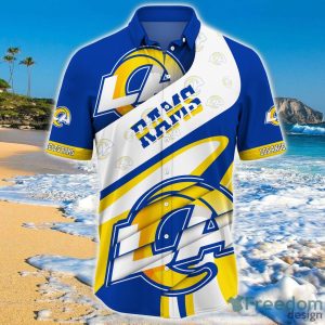 Los Angeles Rams NFL Hawaiian Shirt Short Sleeve Big Logo