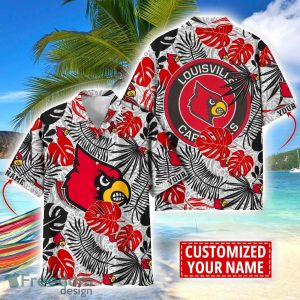 Louisville Cardinals Aloha Hawaiian Shirt Custom Name Summer Gift Holiday Team Shirt